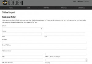 Free Sticker From Go Flight